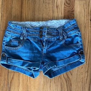 Light Wash Denim Shorts